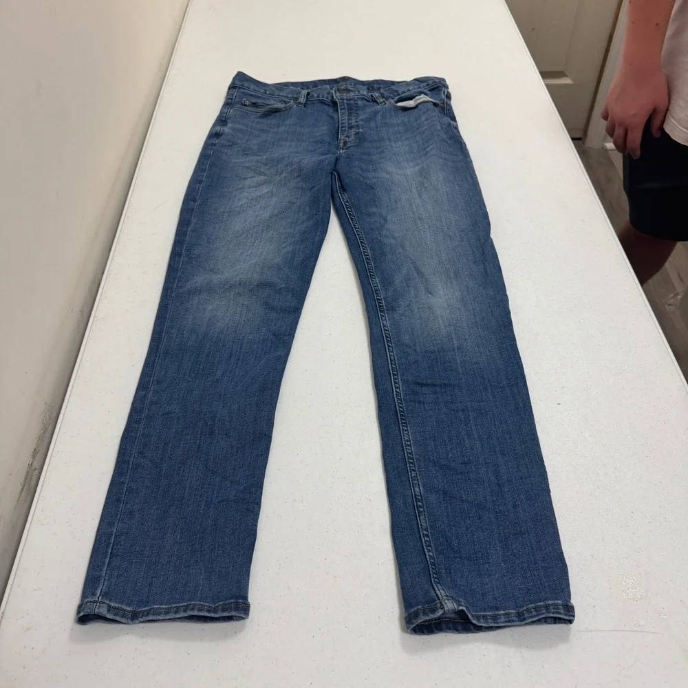 Banana Republic Traveler Slim Fit Jeans Mens 34x30 Medium Wash Blue Denim 5543